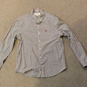 Original Penguin Blue and White Checkered Shirt